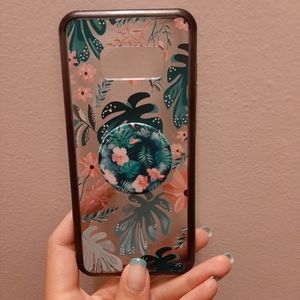 Galaxy s8 case and pop socket